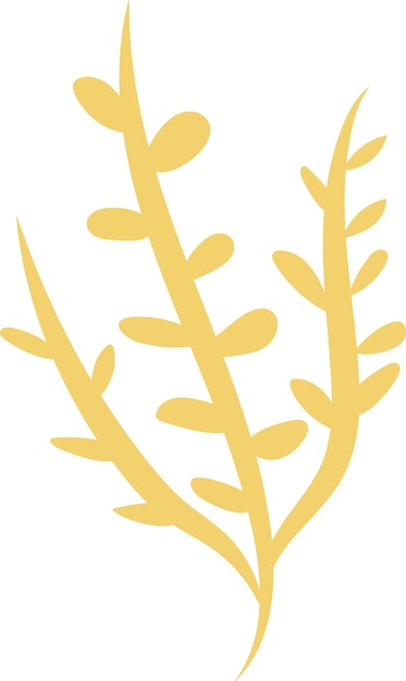 icono plano de algas