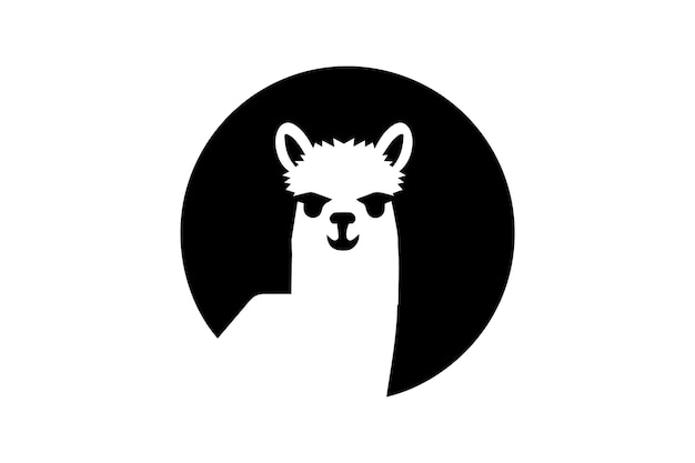 Icono plano alpaca