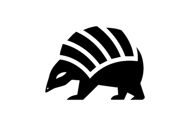 Icono plano armadillo