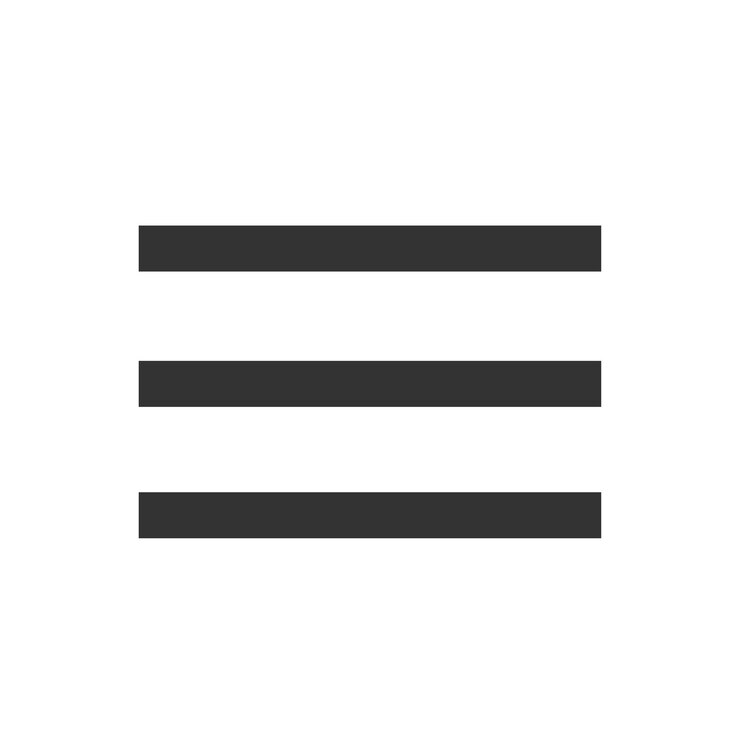 Vector icono plano de la barra de menús de hamburguesas para aplicaciones y sitios web vectorial