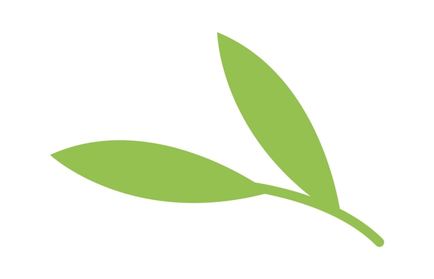 Icono plano de elemento decorativo de hoja Temporada de primavera