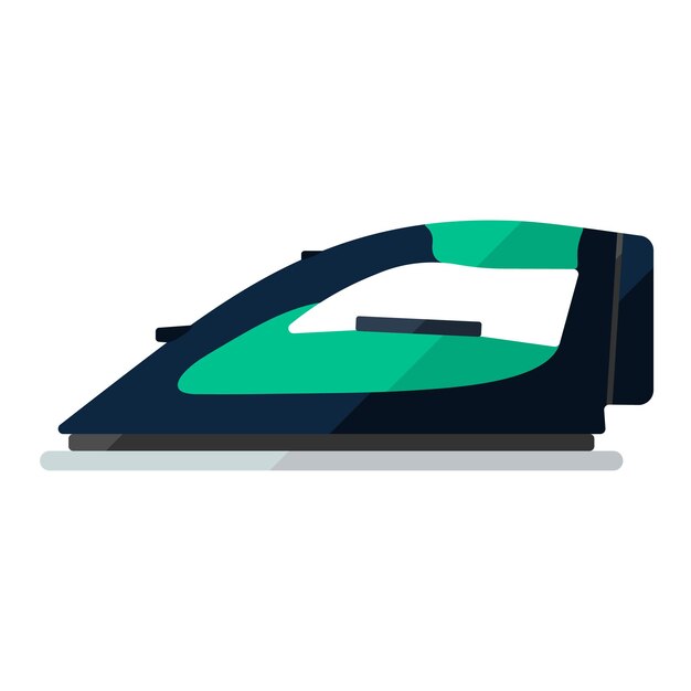 Icono de plano de hierro. Aparato para limpieza