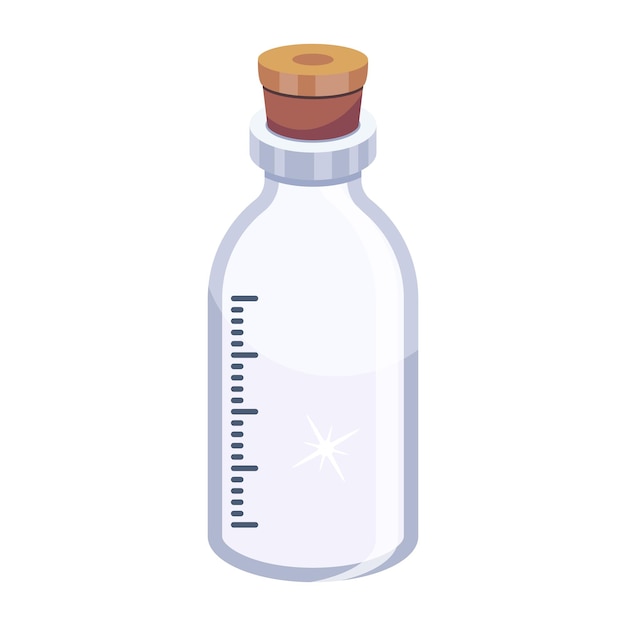 Vector icono plano de una jarra de leche