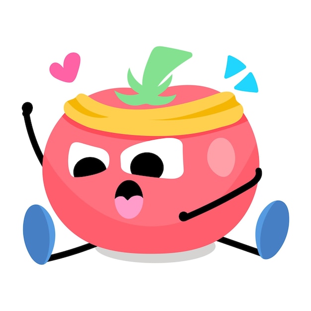 Vector un icono plano de manzana roja