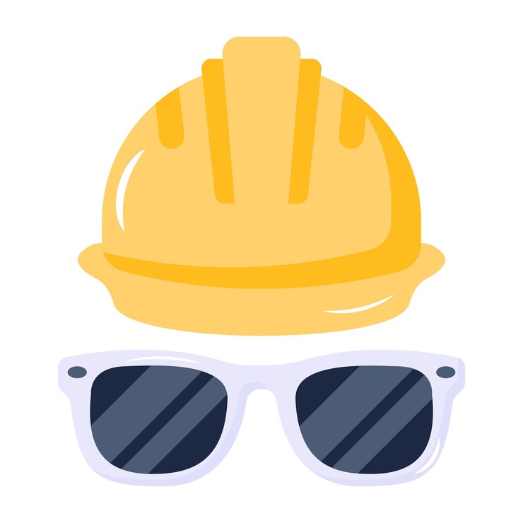 Vector icono plano de moda de casco