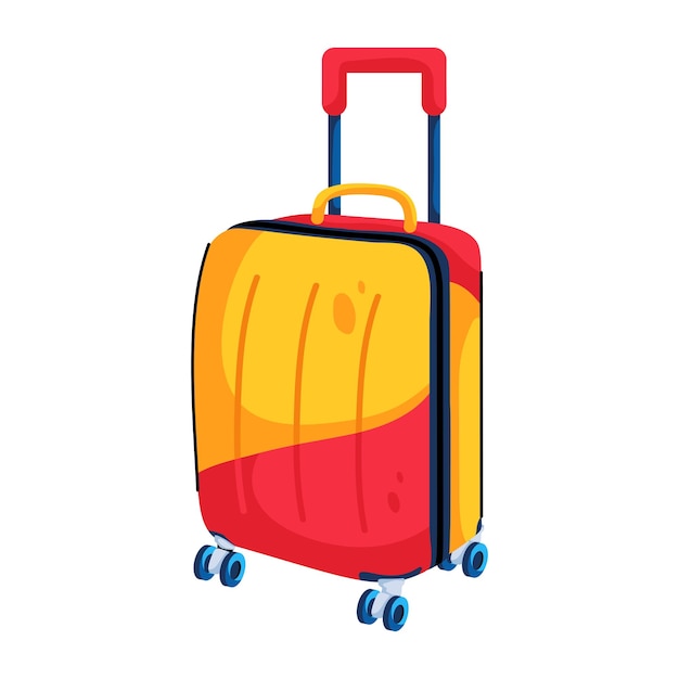 Vector icono plano moderno de bolsa de viaje