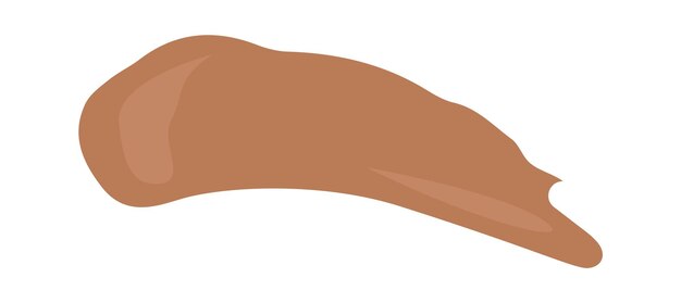 Icono plano de muestra de producto pastel Trazos de maquillaje
