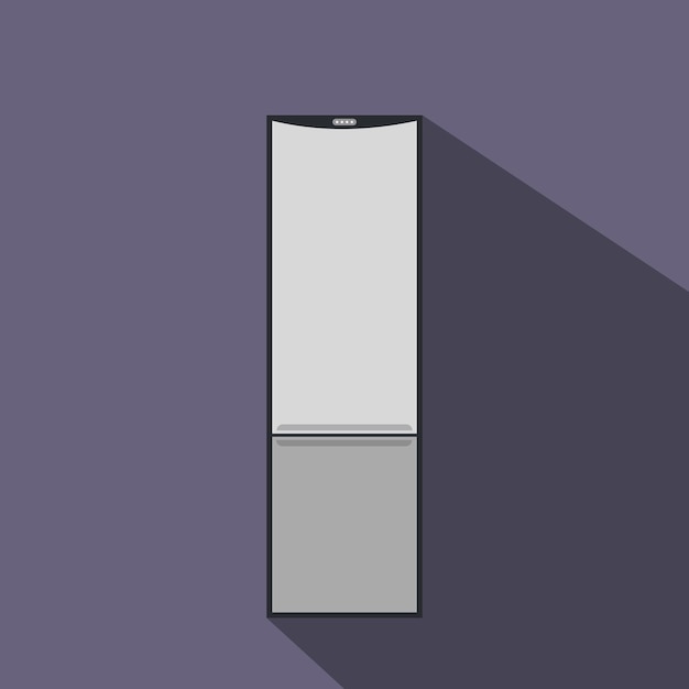 Vector icono plano de refrigerador para web y dispositivos móviles