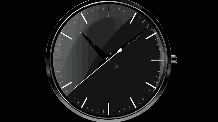 Vector icono plano del reloj para el diseño de aplicaciones y sitios web
