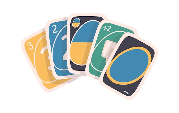 Icono plano de tarjetas Juego de mesa Entretenimiento