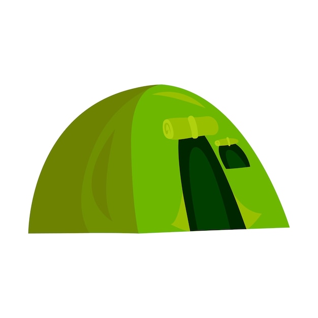Icono plano de tienda Elemento vectorial de color de la colección de camping Icono de tienda creativa para plantillas de diseño web e infografías