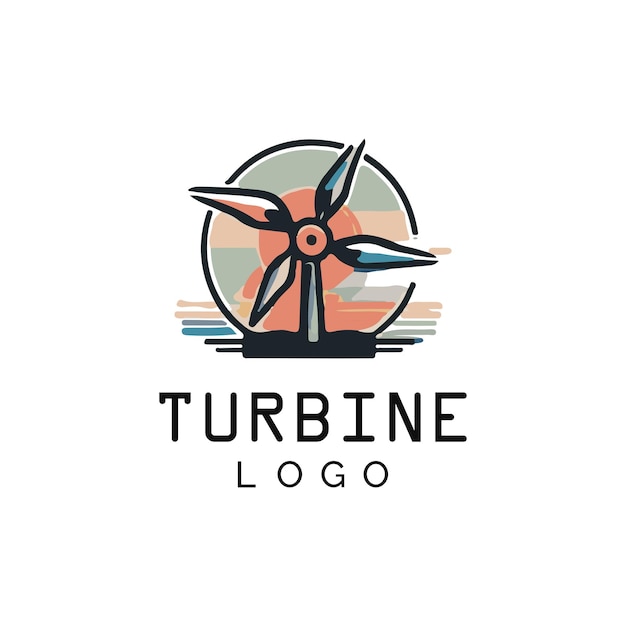 Icono plano de la turbina eólica con recorrido editable y píxel perfecto