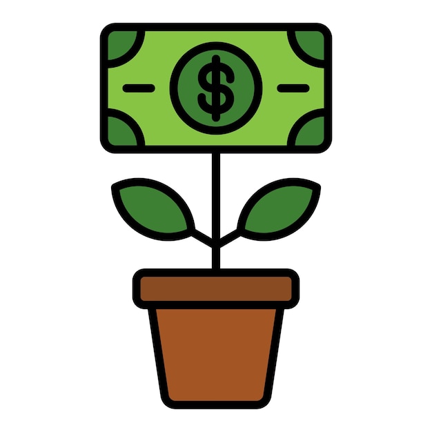 Icono de la planta de dinero
