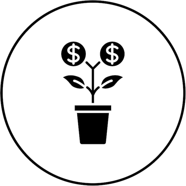Icono de la planta de dinero