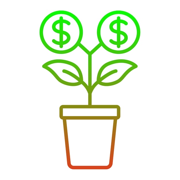 Icono de la planta de dinero
