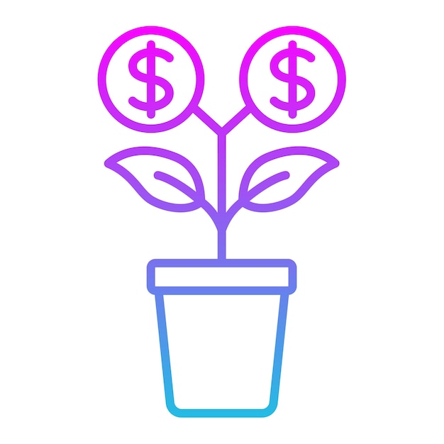 Icono de la planta de dinero