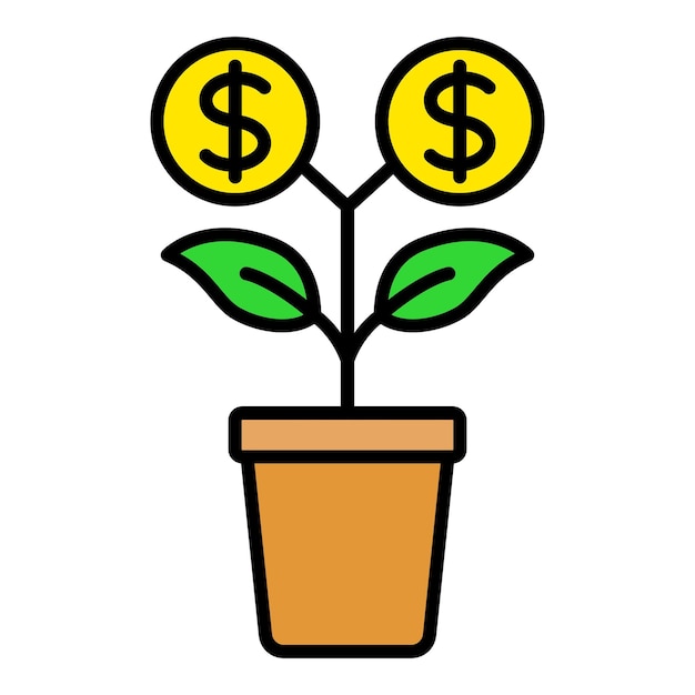 Icono de la planta de dinero