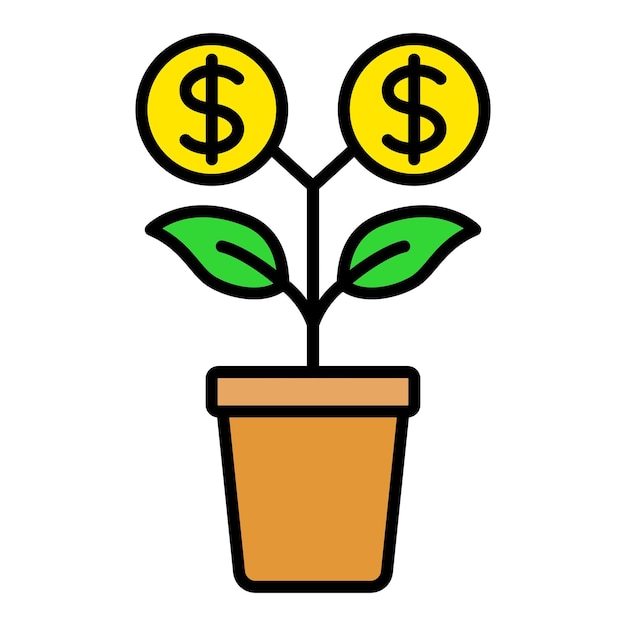 Icono de la planta de dinero