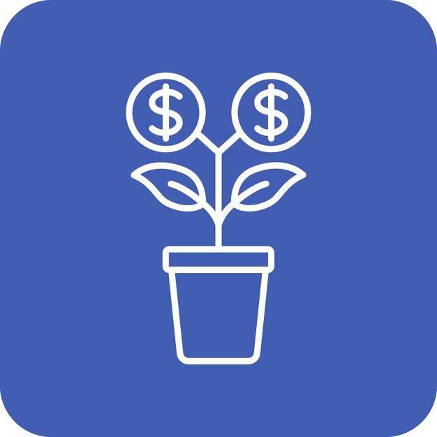 Icono de la planta de dinero