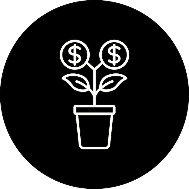 Icono de la planta de dinero