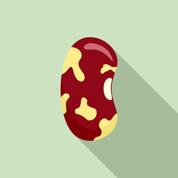 Icono de planta de frijol Ilustración plana del icono de vector de planta de frijol para diseño web