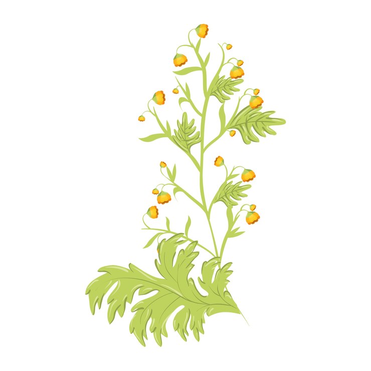Vector icono de planta linda flor