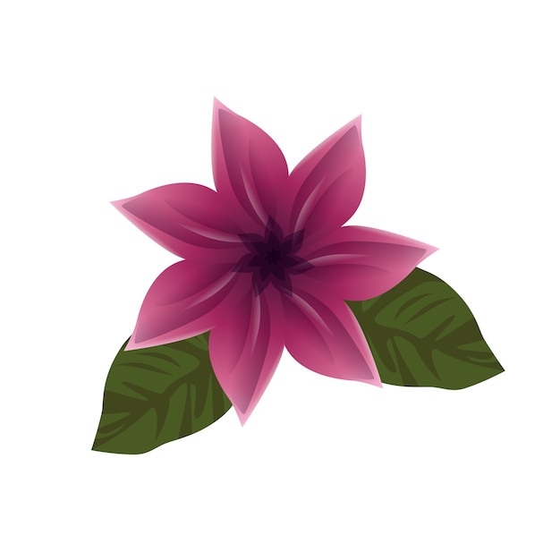 Vector icono de planta linda flor