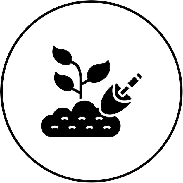 Vector icono de plantación