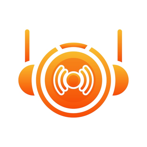 Icono de plantilla de diseño de degradado de logotipo de astronauta en vivo