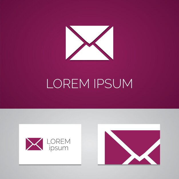 Icono de plantilla de logotipo de correo