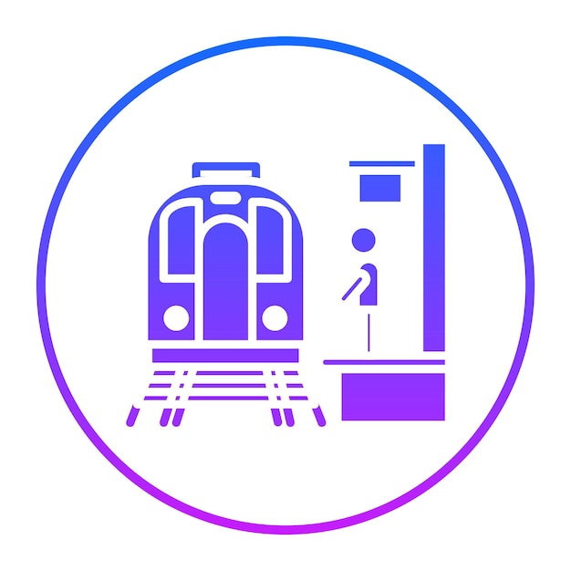 Ícono de la plataforma del tren