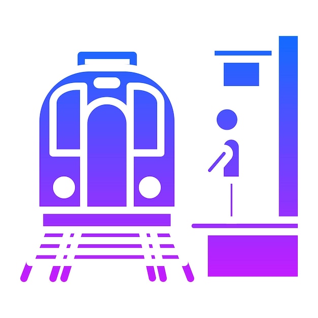 Ícono de la plataforma del tren