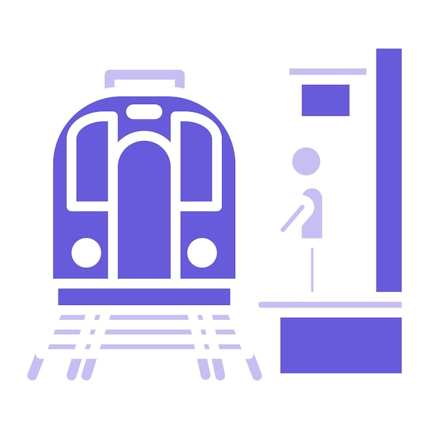 Ícono de la plataforma del tren