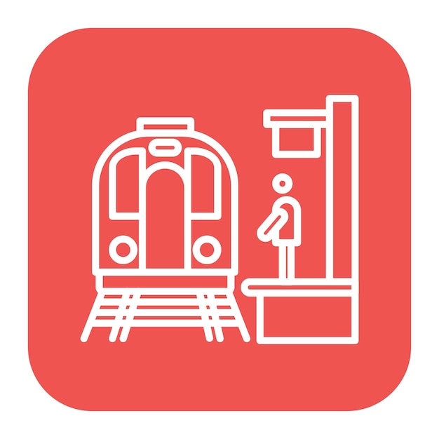 Ícono de la plataforma del tren