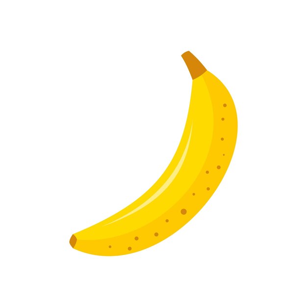 Icono de plátano entero Ilustración plana de icono de vector de plátano entero para diseño web