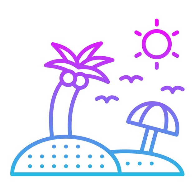 Icono de playa