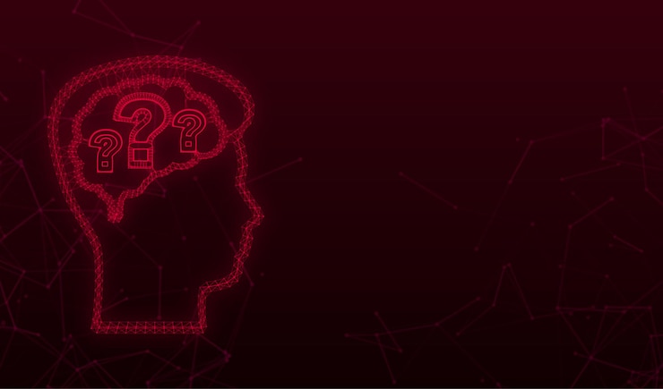 Vector icono de plexo abstracto con engranajes de cabeza de hombre de silueta sobre fondo claro concepto de salud mental