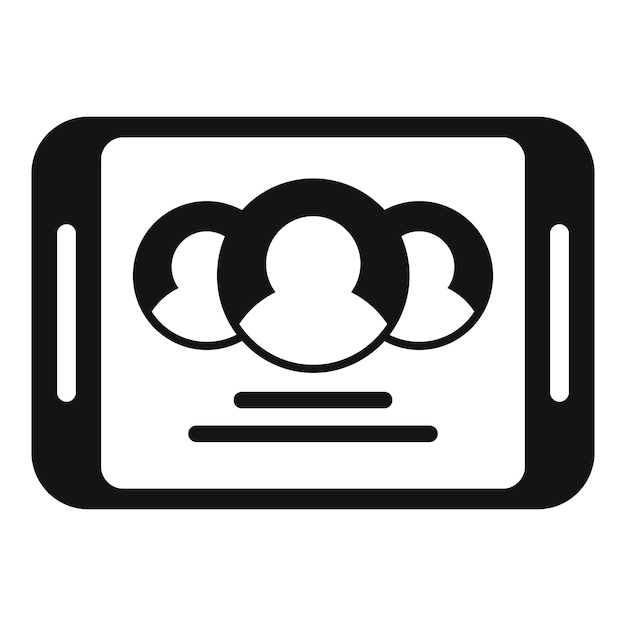 Icono de plomo de objetivo vector simple Objetivo seo Cliente digital