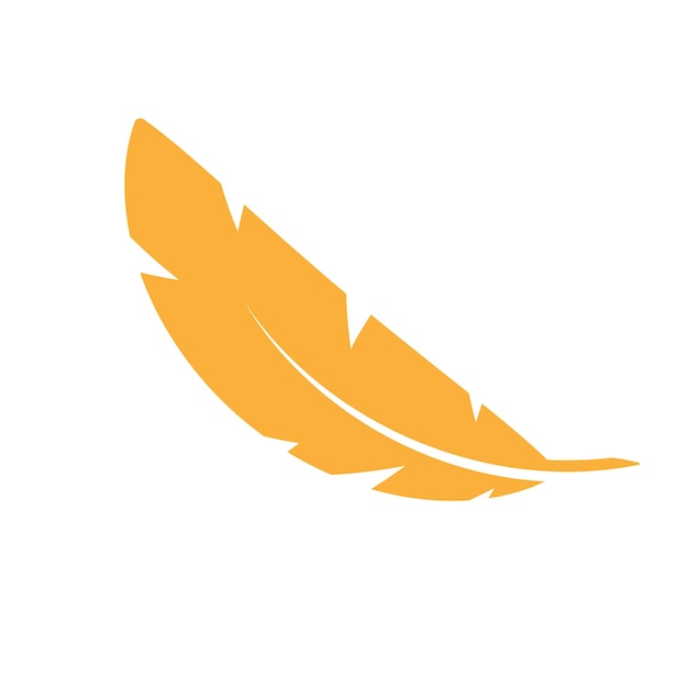 Icono de pluma aislado sobre fondo blanco Ilustración vectorial