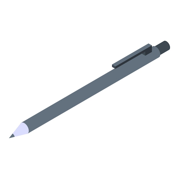 Icono de pluma de arquitecto Isométrica del icono de vector de pluma de arquitecto para diseño web aislado sobre fondo blanco