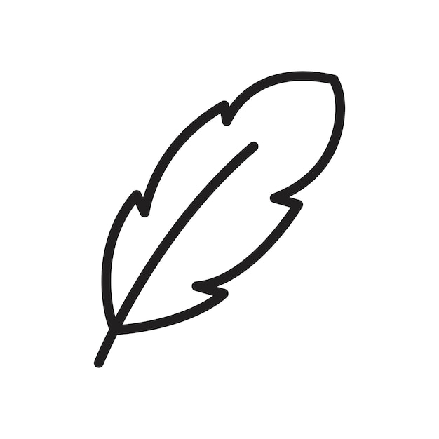 Icono de pluma Contorno delgado y sencillo