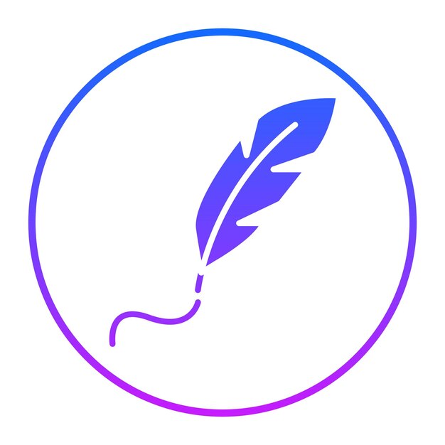 Icono de pluma de escritura