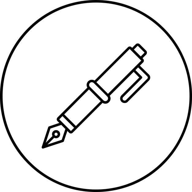 Icono de la pluma fuente