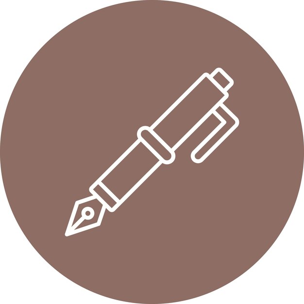 Icono de la pluma fuente
