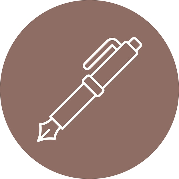 Icono de la pluma fuente