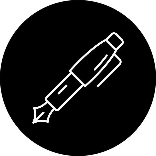 Icono de la pluma fuente