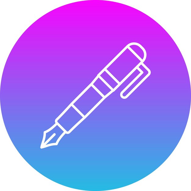 Icono de la pluma fuente