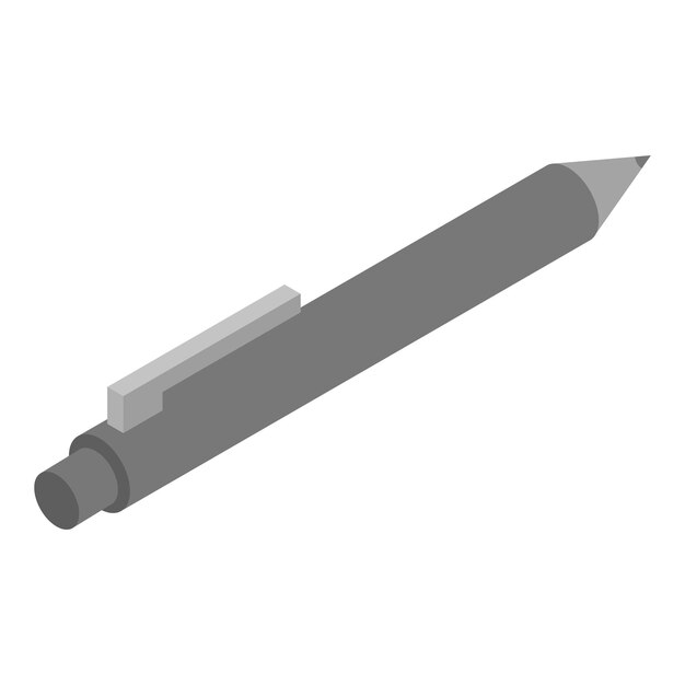 Icono de pluma de laboratorio Isométrico del icono de vector de pluma de laboratorio para diseño web aislado sobre fondo blanco