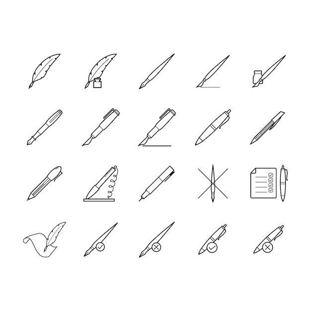 icono de pluma