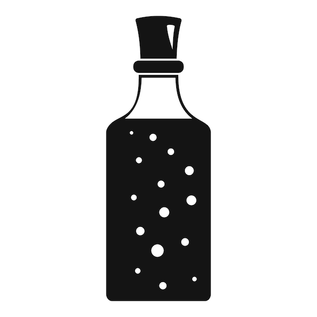 Icono de poción de medicina Ilustración sencilla del icono vectorial de pocion de medicina para el diseño web aislado en fondo blanco